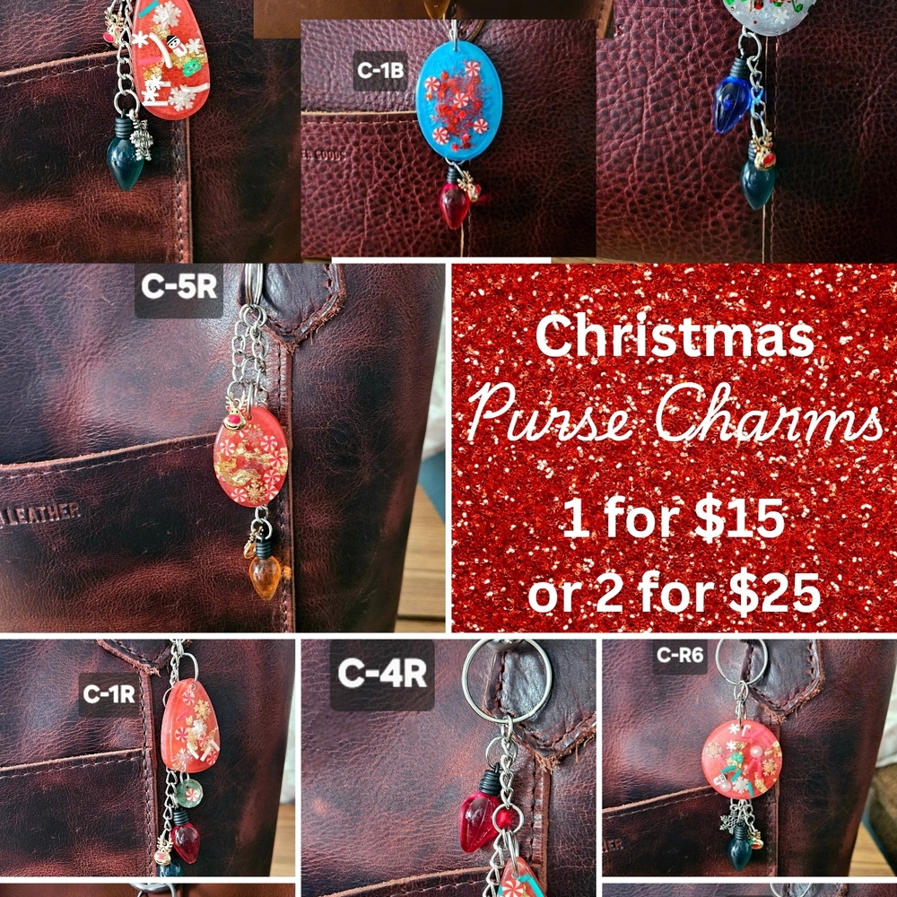 Christmas Purse Charms (or Keychains)